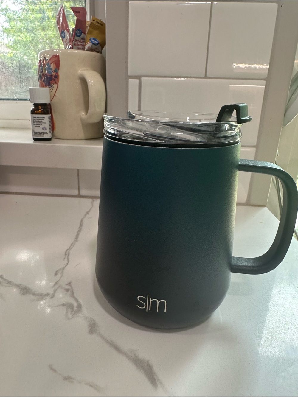 Simple Modern Insulated Mug in Teal Green with Lid Voyager 12oz